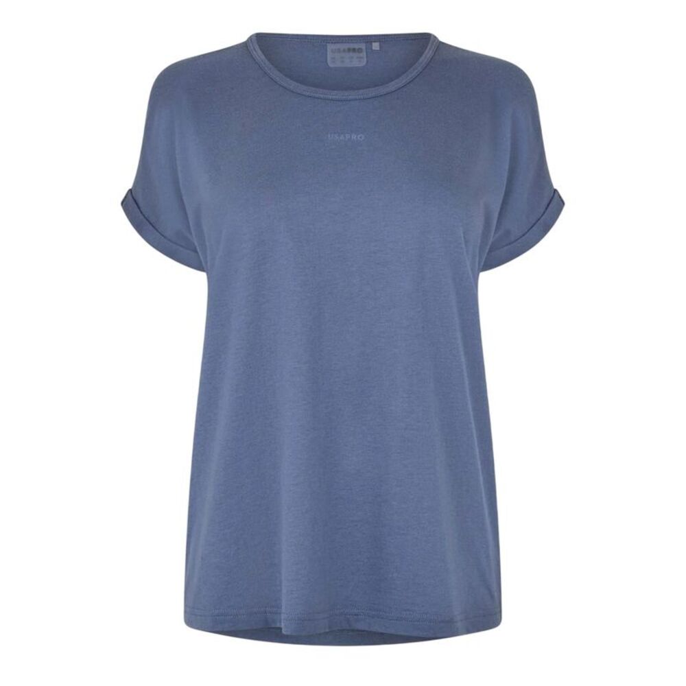 USA Pro Womens/Ladies Logo Short-Sleeved T-Shirt / Storm